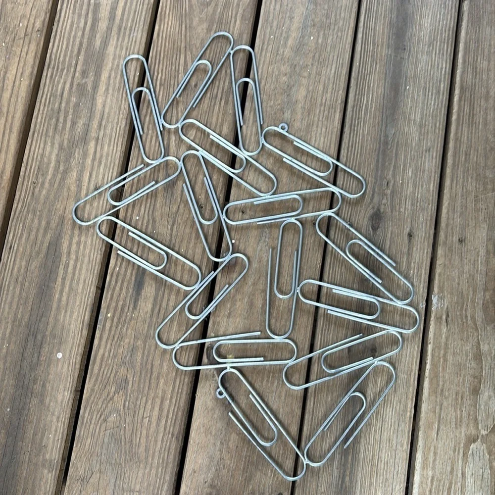 Metal giant paperclip Wall Art large